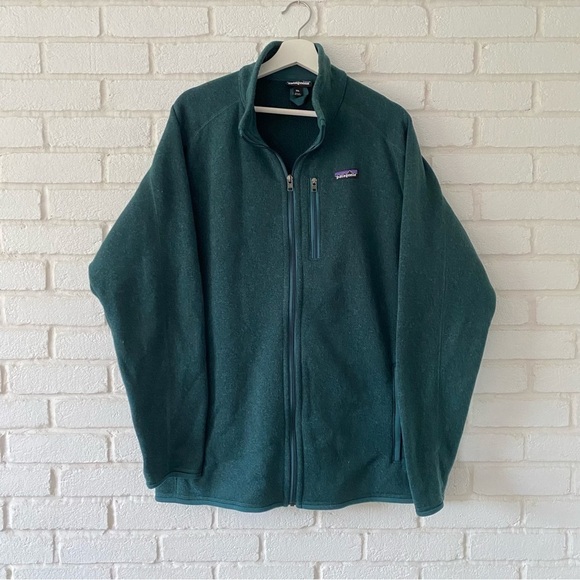 Patagonia Men's Better Sweater Fleece Jacket Coat Full Zip Turquoise Size XXL - Picture 2 of 12